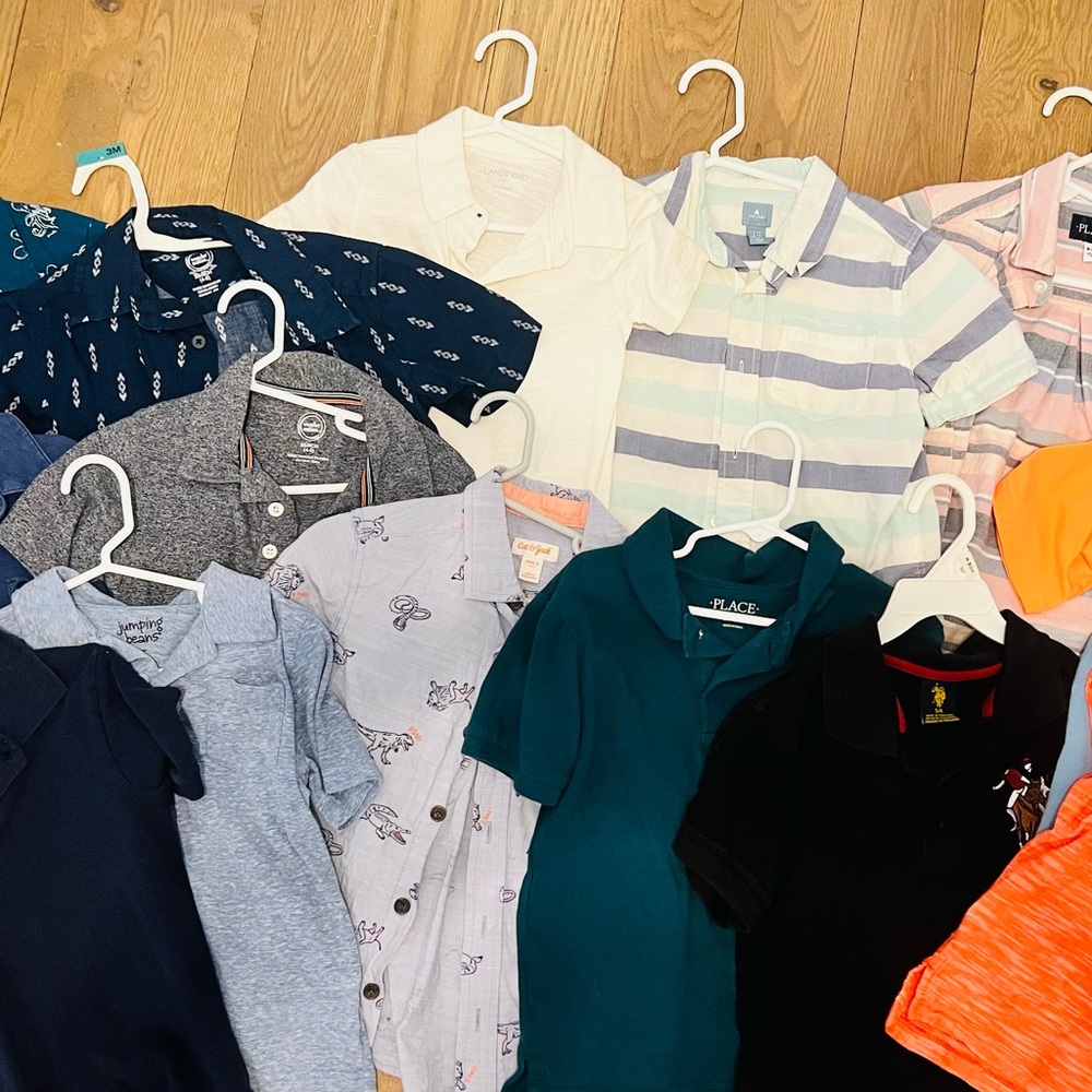 Lot of 15 Boys Polo Shirt Size 5/6
